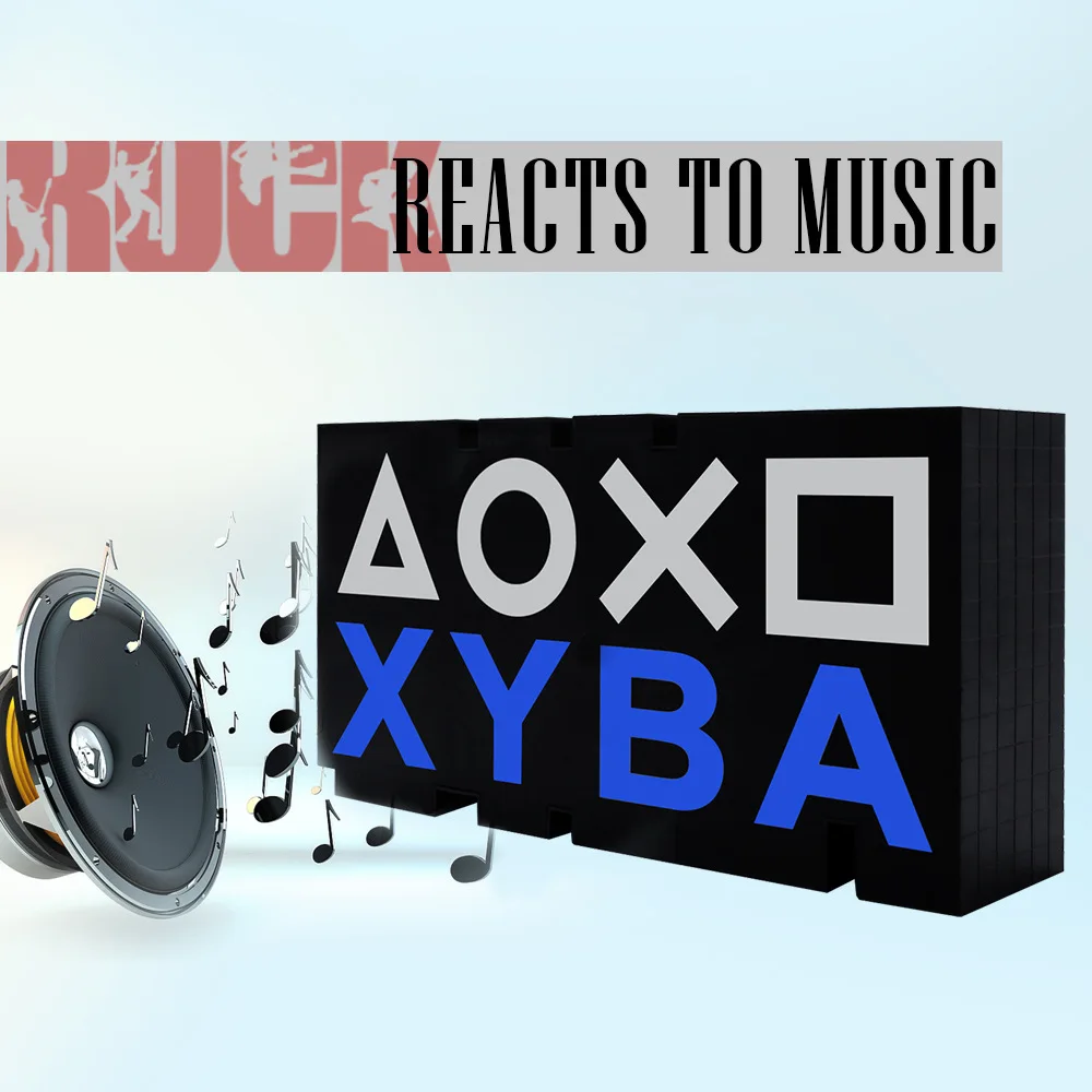 Для PS5 PS4 Xbox X знак Голосовое управление икона игры свет акриловая атмосфера