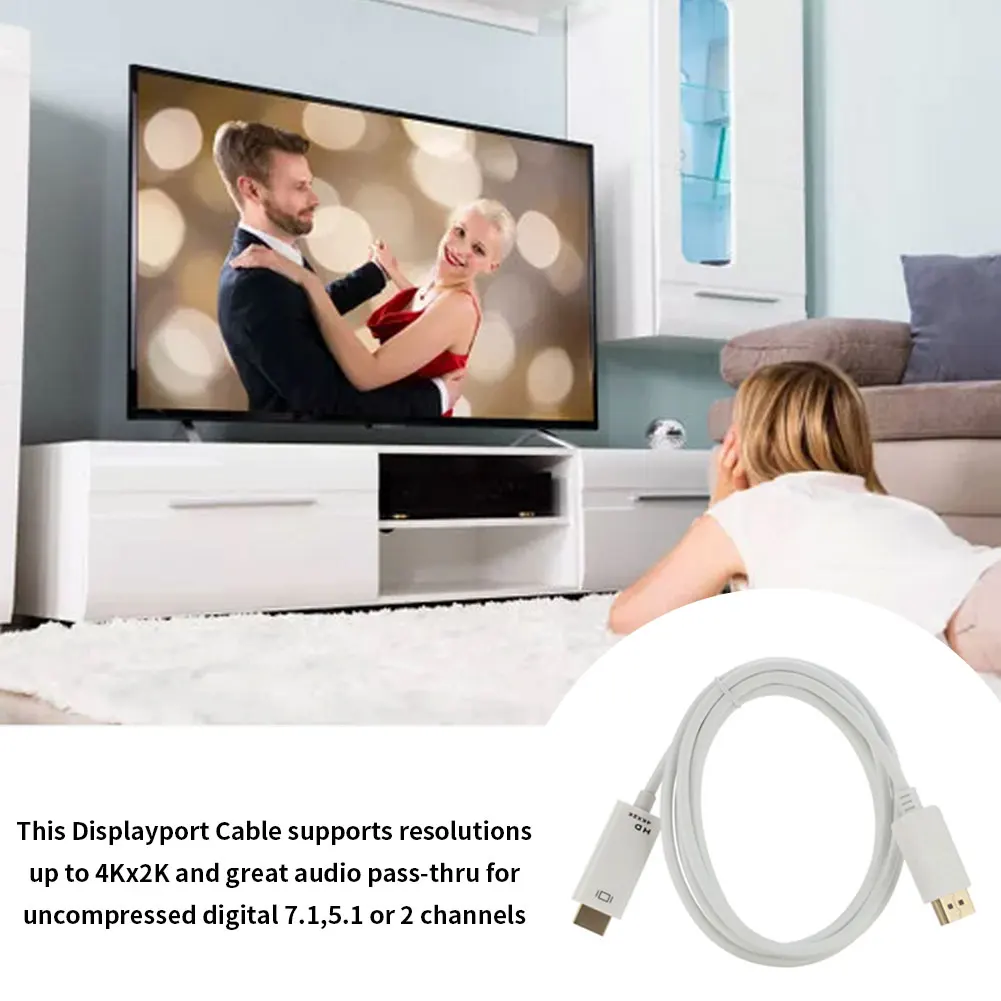 

Mini DisplayPort To HDMI Cable 4K HD DP To HDMI For MacBook Air PC IMac Mini Display Port To HDMI Cable Thunderbolt 2 DP To HD