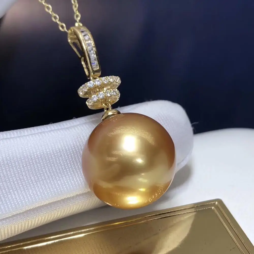 Ювелирные изделия из 18 каратного желтого золота натуральный Океанский золотой