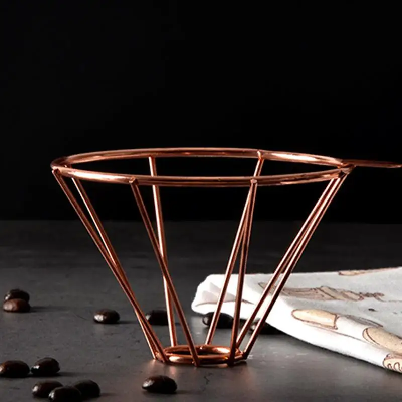 Кофе конус капельница нержавеющая сталь прочный простой залить воронку для вина