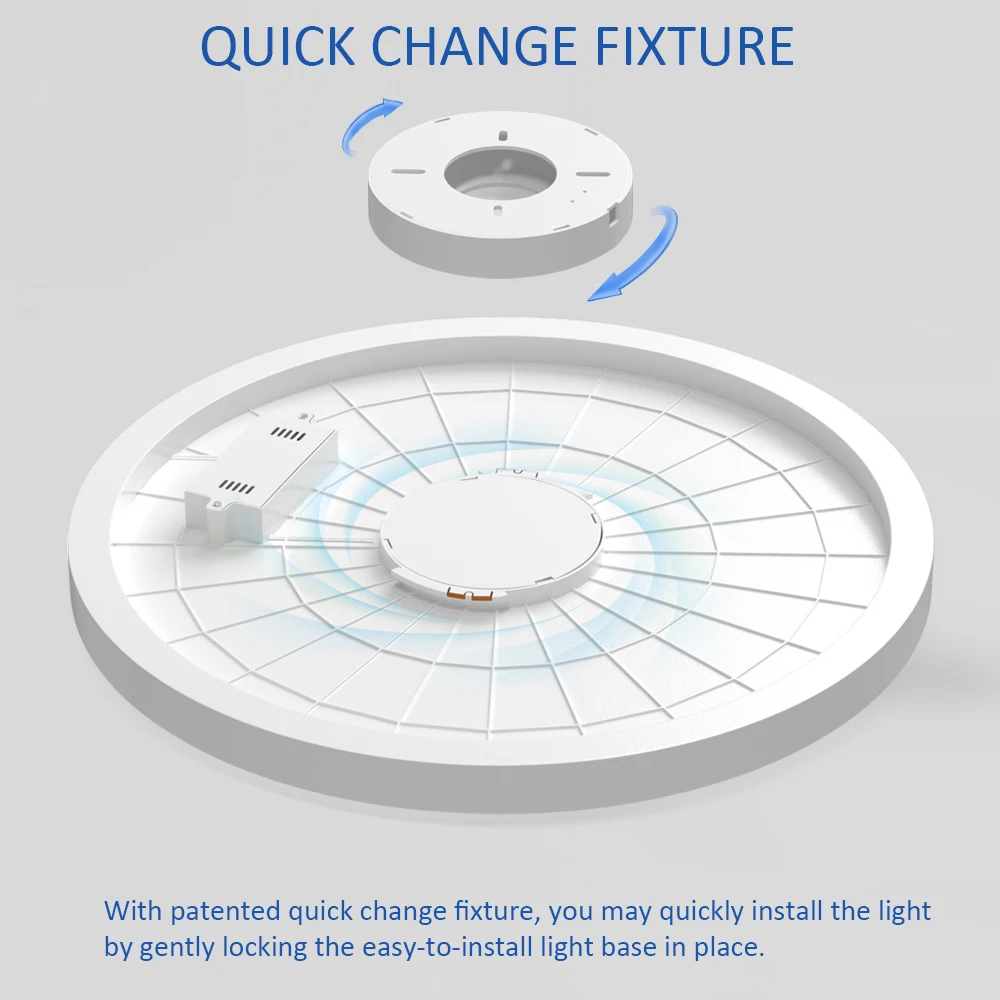 Современный светодиодный умный потолочный светильник Tuya WiFi с регулируемой