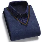 Мужской свитер, имитация двух частей, плотный вязаный Мужской базовый свитер в клетку, мужская одежда