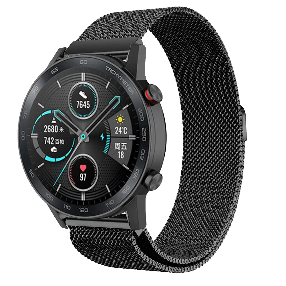 Ремешок для часов Huawei Honor magic Watch 2 GT GT2 46 мм 42 магнитный Миланский Браслет из