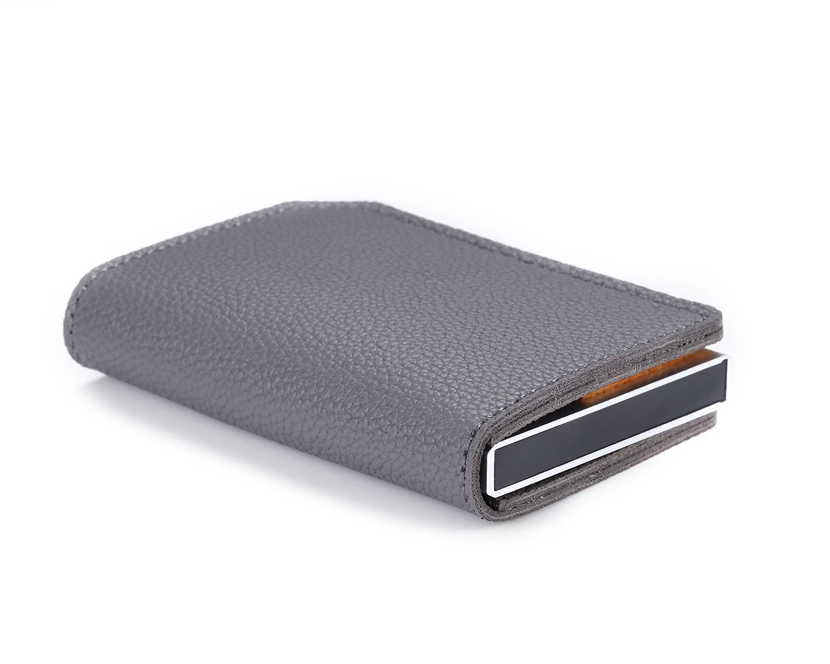BISI GORO Carbon Fiber Anti-theft Card Holder RFID Pop-up Clutch Multi Men and Women Unisex Card Case Multi Smart Wallet