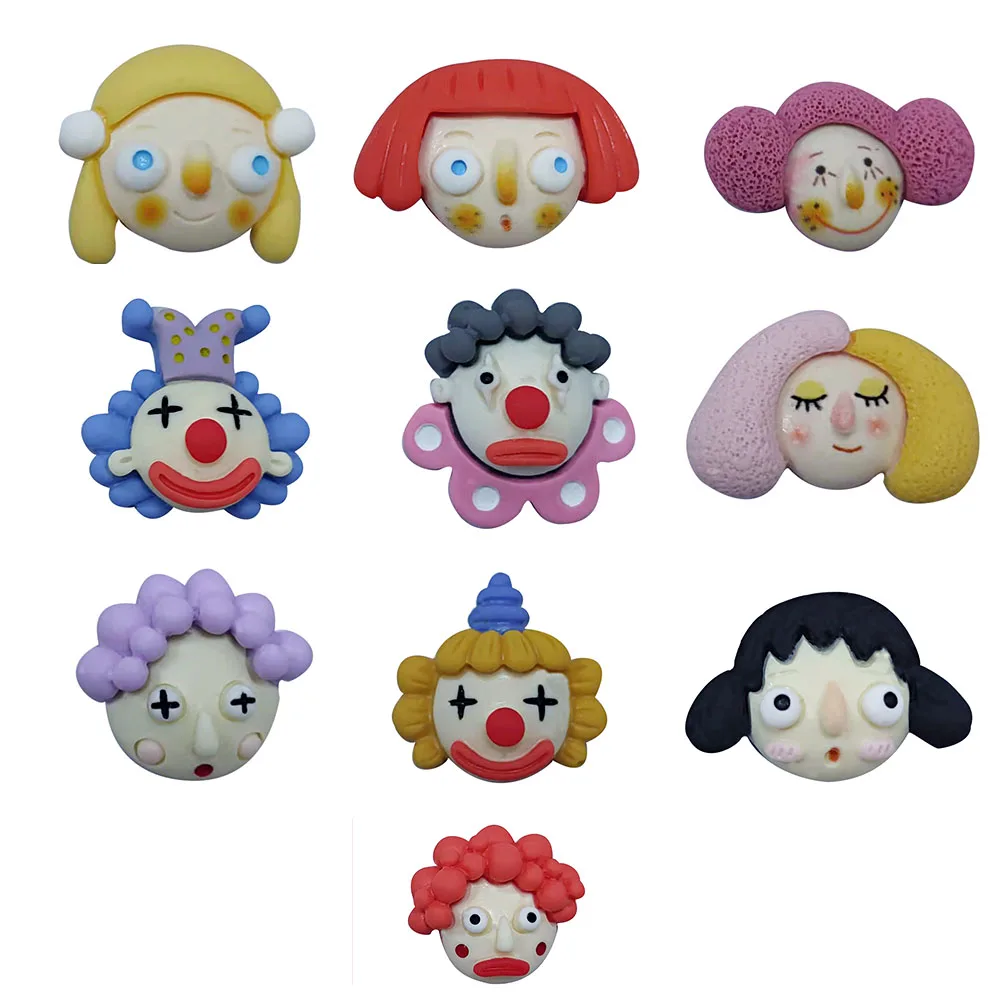 

1 шт. полимерные цирковые украшения для обуви для девочек и мальчиков клоуна аксессуары для садовой обуви подходят к браслетам Croc Jibz очарова...