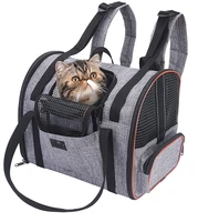 breathable cat carrier backpack multi functional folding pet puppy dog cat backpack travel carrier bag seat basket zipper
