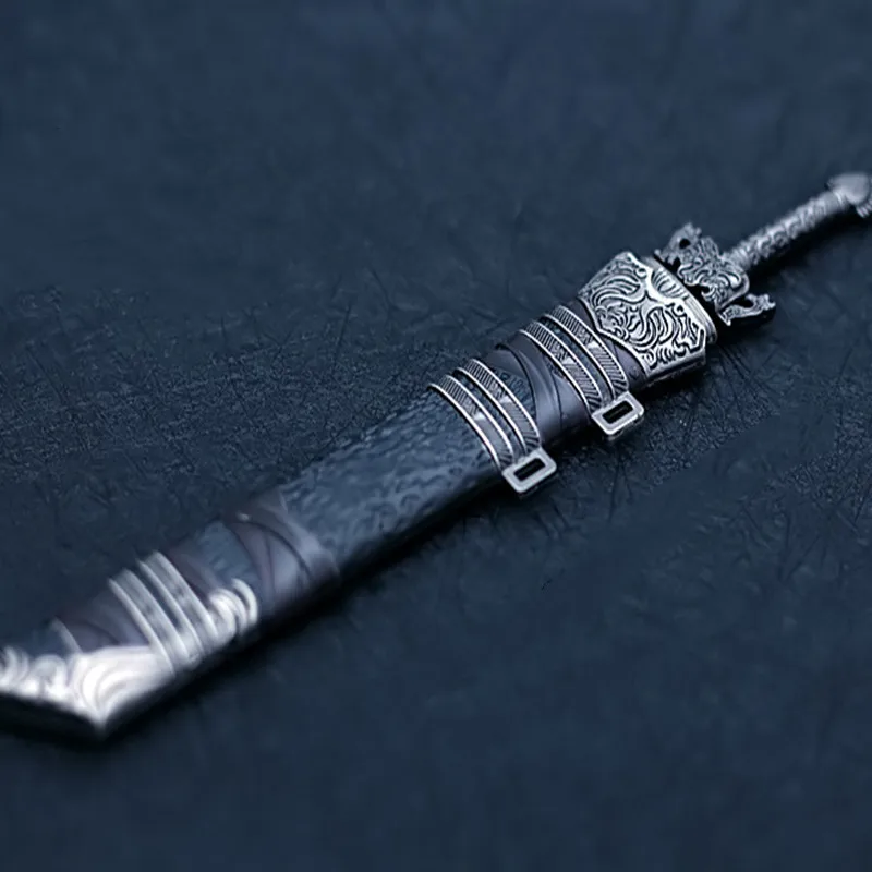 Katana Alloy Animation Weapon Drama Chen Qinggui Flute Keychain Office Decoration Role-Playing No Edged Outdoor Model | Дом и сад