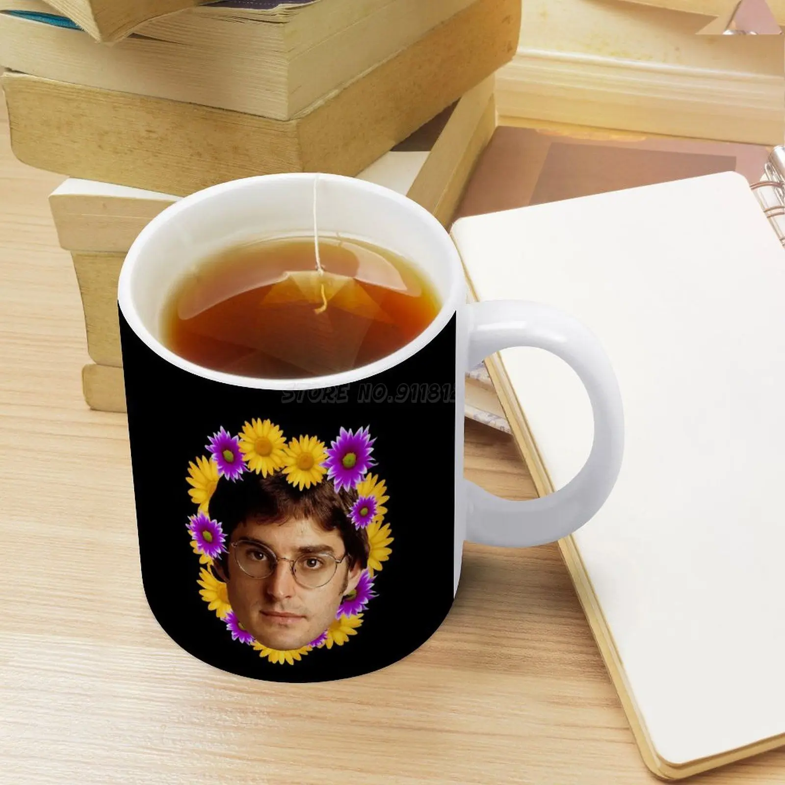 Белая кружка Louis Theroux забавная чайная чашка с индивидуальным принтом подарок