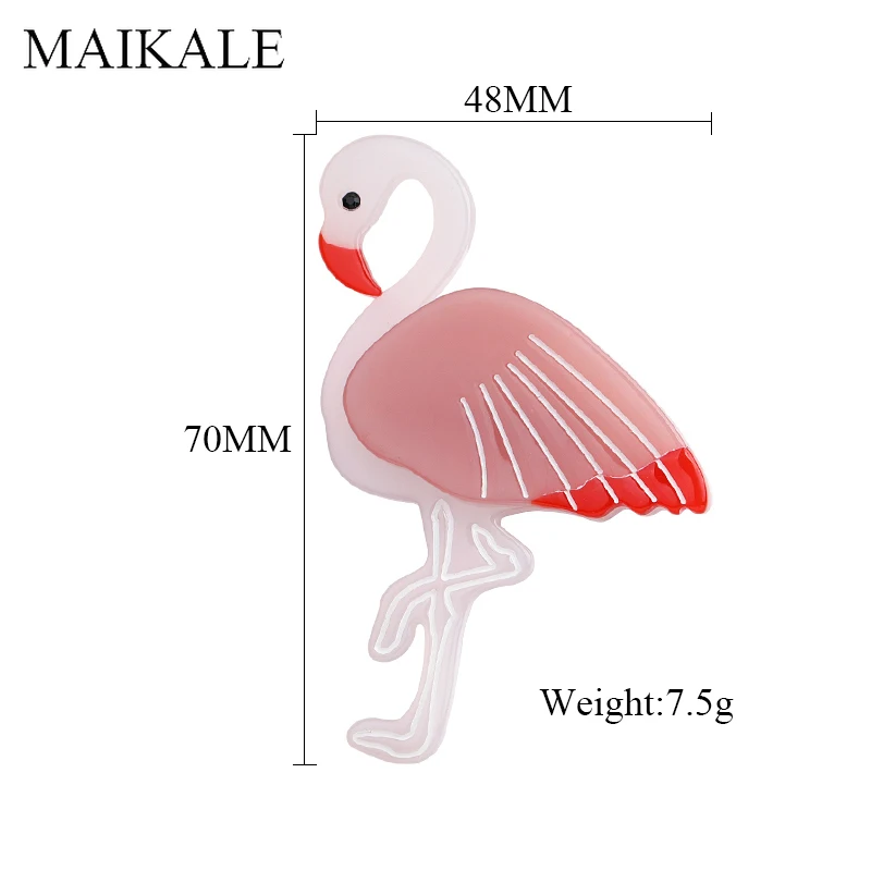 MAIKALE Модные Милые Броши с лебедями для женщин большая акриловая смола ацетат