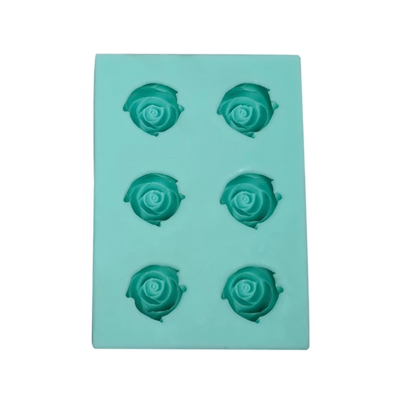 

3D Rose Flower Shape Silicone Soap Mould Form Chocolate Cake Mold Handmade DIY Cake Fondant Decoration Soap Making Mould