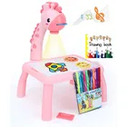 Стол для рисования, проектор для детей, игрушка, умный проектор для детей, стол для рисования, обучающая машина для рисования для девочек набор для рисования планшет для рисования новогодние подарки доска для рисования