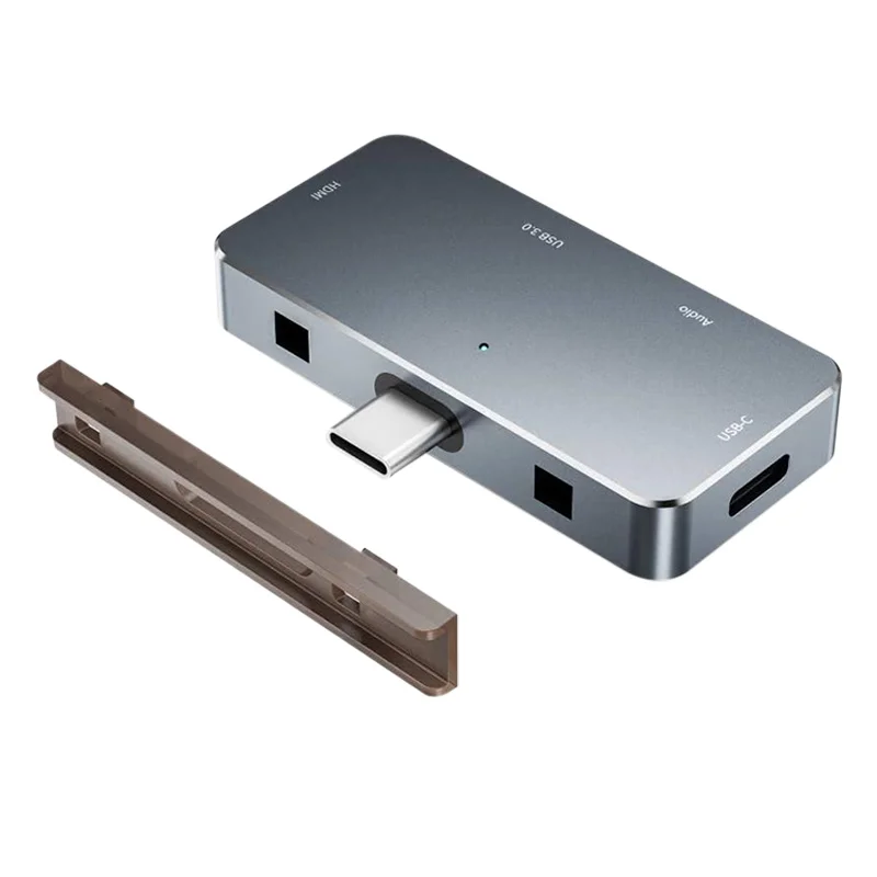 

4-in-1 Type C OTG Hub Multiport Adapter with HDMI 4K USB 3.0 3.5mm Audio PD Charging for Ipad Pro JHP-Best