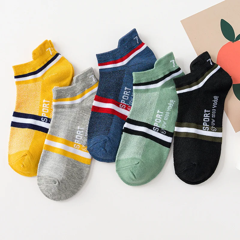 

5Pairs/lot Men Socks Cotton Large High Quality Casual Breathable Boat Socks Short Men Socks Summer Busines Male Socks wholesale