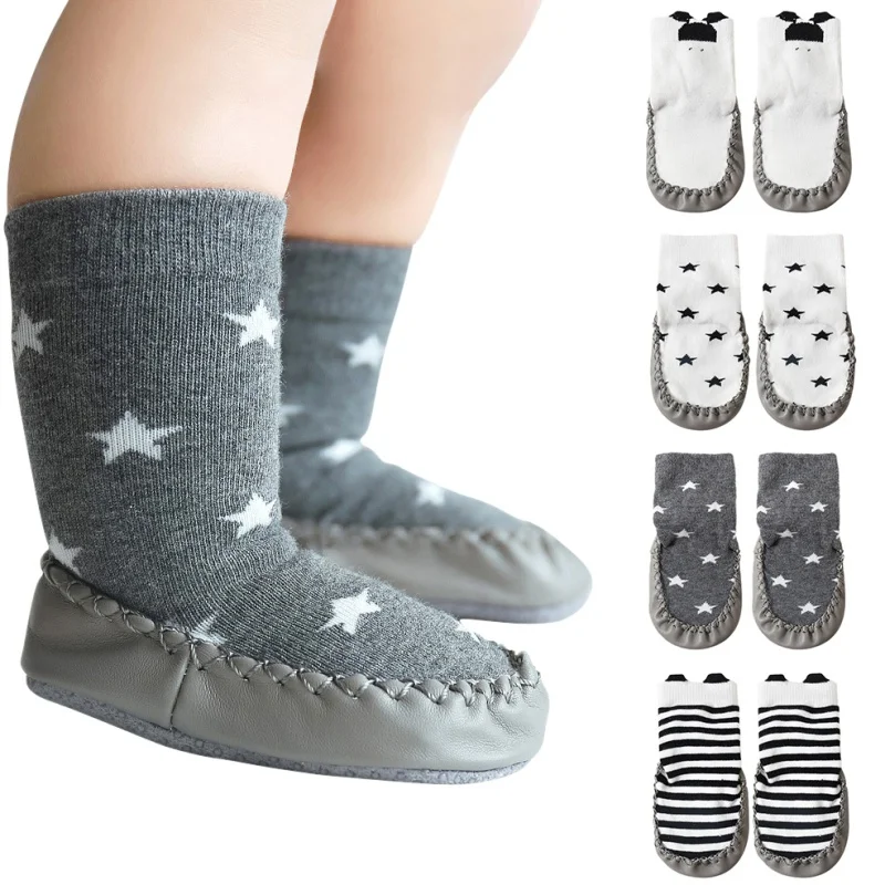 

Baby Shoes Cartoon Foot Socks Children Infant Slipper Socks Cartoon Socks Baby Gift Indoor Floor Socks Anti-Slip Thick Socks