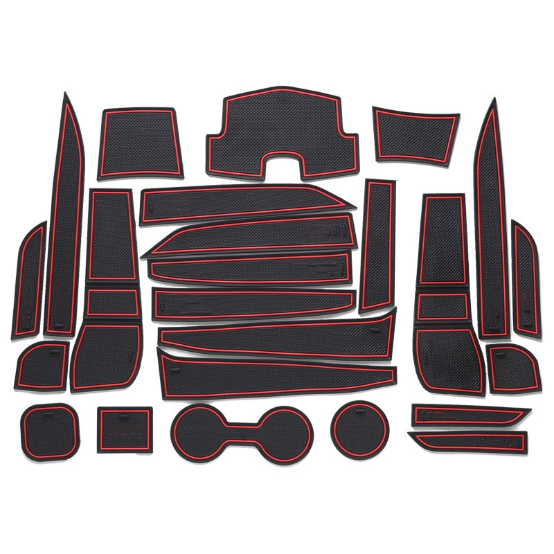 Lsrtw2017 силиконовый автомобильный коврик для дверного слота прокладка водяного