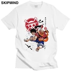 Футболка мужская с графическим принтом, Модная хлопковая рубашка с круглым вырезом и коротким рукавом, топ с пиратским принтом, уличная одежда