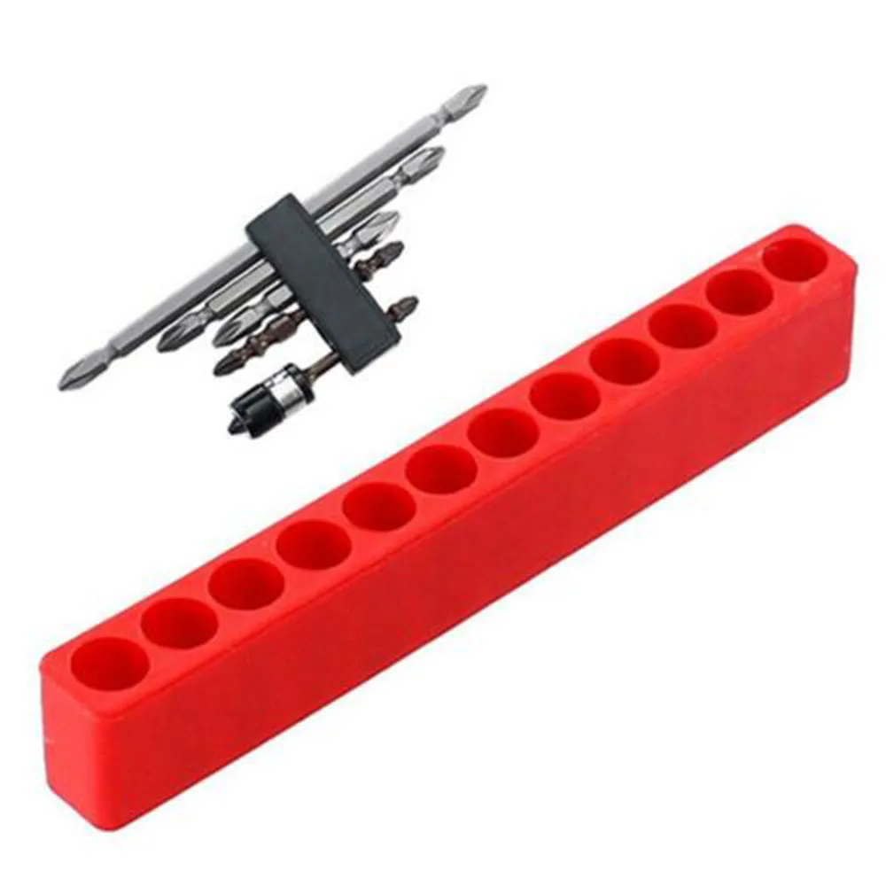 

5pcs Screwdriver Hex Bit Holder Head Storage Organizer Plastic Case Protection Tool Parts Accessories