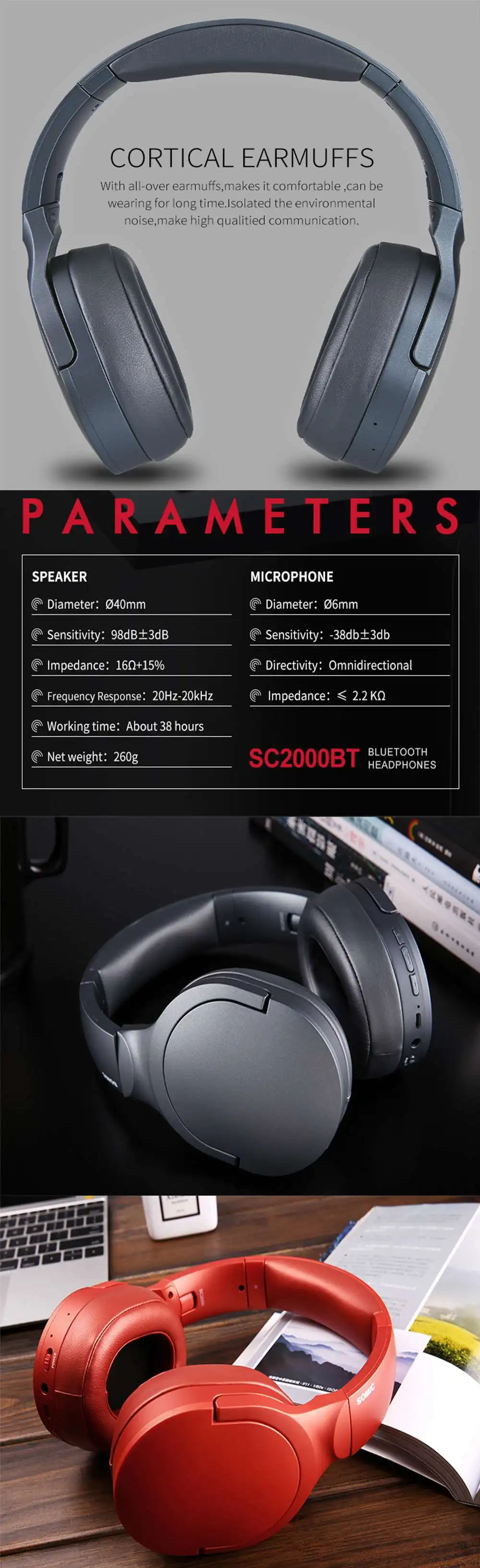 Somic SC2000BT гарнитура игровые наушники Высокое качество музыка стерео 5,0 bluetooth 3,5 мм/USB разъем Складная гарнитура для PS4 для xbox
