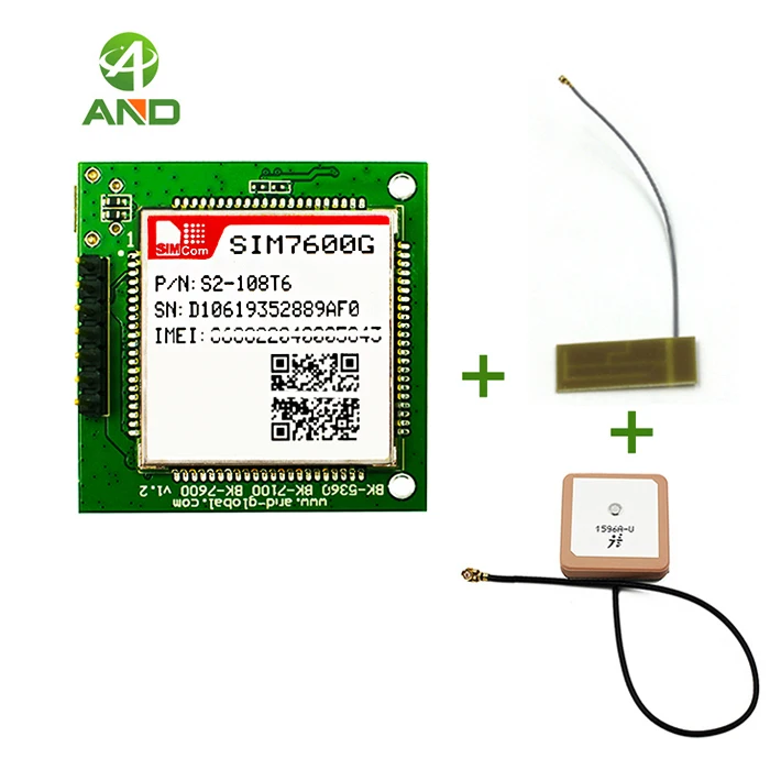 With PCB GPS antenna SIM7600G breakout, комплекты mini SIM7600G CAT1, плата модуля SIM7600G - Цвет: With PCB GPS antenna