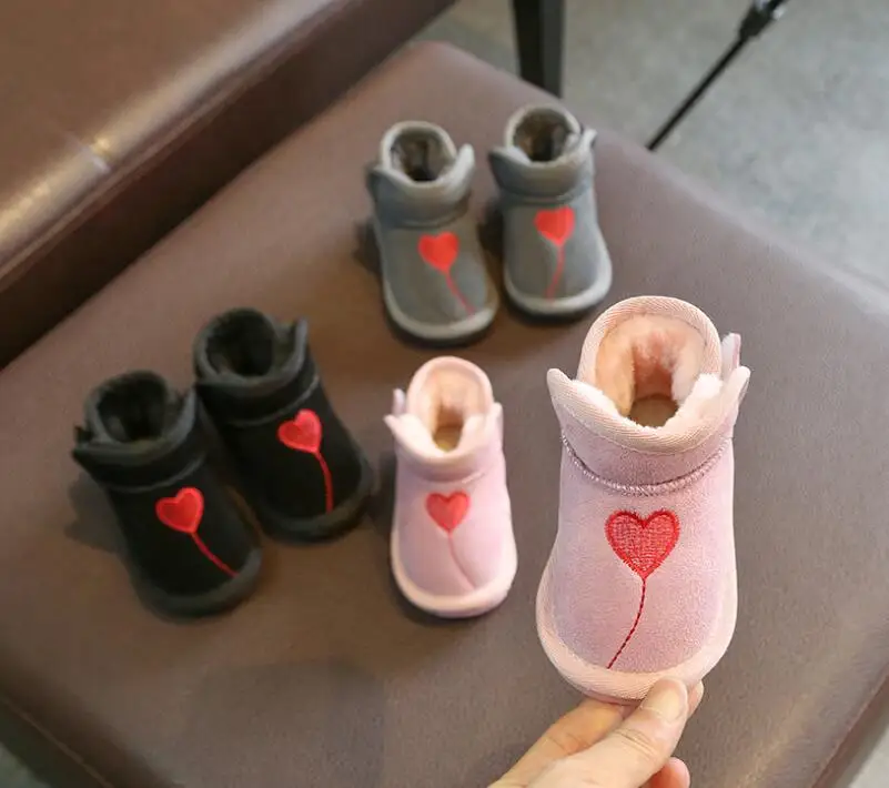 Новинка 2019 года зимняя детская обувь детские зимние сапоги кожаные хлопковые для