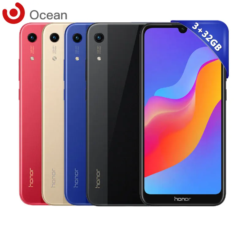 Оригинальный Смартфон Honor 8A с глобальной прошивкой MT6765 3 ГБ ОЗУ 32 Гб ПЗУ Android 9 0