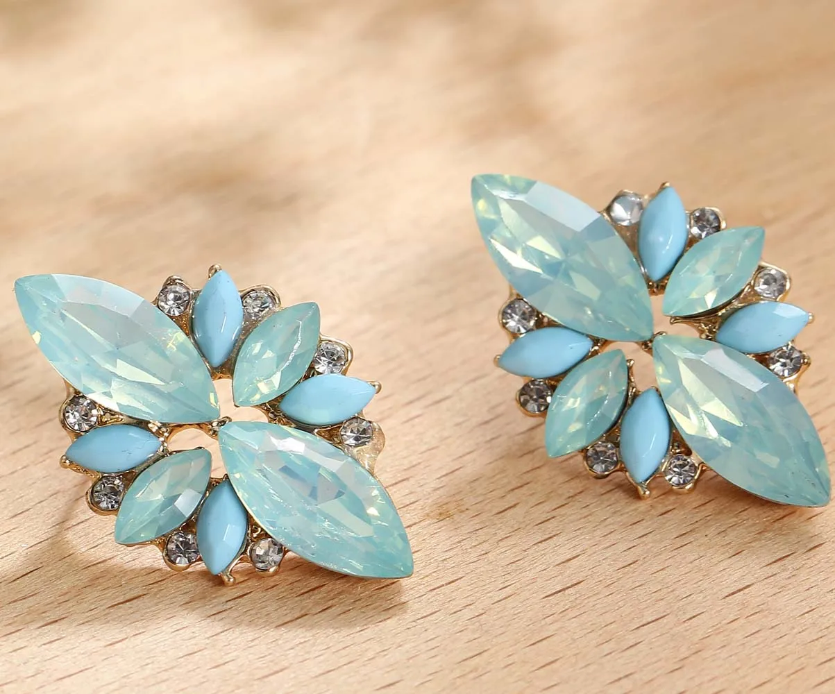 

YaYi Jewelry Fashion Multi Glass Rhinestone Dangle Crystal Earring Girls Lady Women's long Ear Studs Hoop Gem Earrings Gift