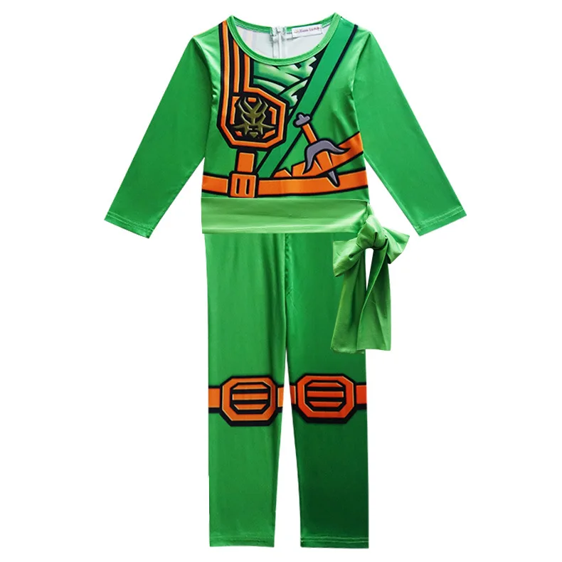 Ninjago/костюмы для мальчиков и девочек, костюм на Хэллоуин для детей, Рождественский костюм, одежда ниндзя, костюм супергероя, косплей, одежда ниндзя, комплекты