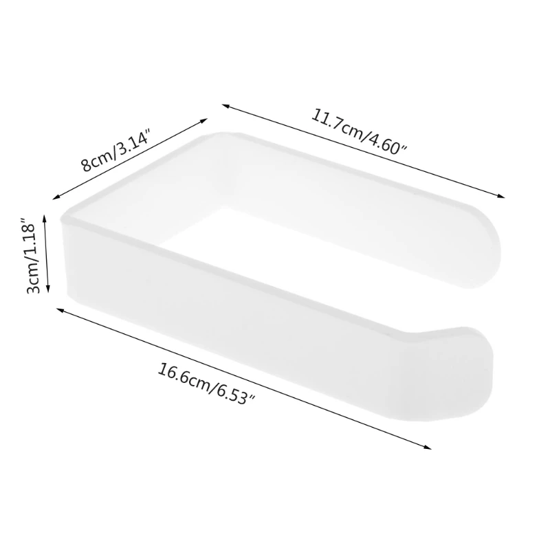 

Toilet paper holder Acrylic Toilet Roll Holder Self Adhesive In Bathroom Tissue Paper Holder Kitchen Paper Space Save
