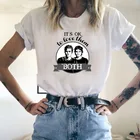 Женская футболка с дневниками вампира, летний Свободный Топ, женская футболка, одежда в стиле Харадзюку ольччан, повседневные женские футболки с круглым вырезом, топы, рубашка