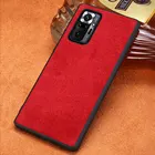 Чехол из натуральной коровьей замши для Xiaomi Redmi Note 10 Pro 9 8 Pro 7 10S, чехол для Mi 11 10 Ultra 9T 10T Lite Poco X3 Pro F3 M3 Mi Mix 4 11i Poco F3 GT M3 Pro X3 NfC redmi note 10S 9S 7 Note 8 pro k40 9