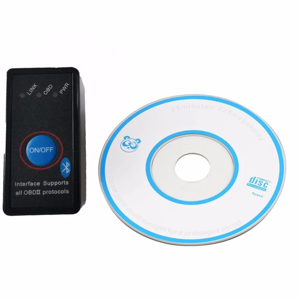 Супер Мини ELM327 Bluetooth ELM327 Переключатель питания V2.1/V1.5 Кнопка ВКЛ/ВЫКЛ OBD2 автомобильный диагностический инструмент многоязычные протоколы OBDII