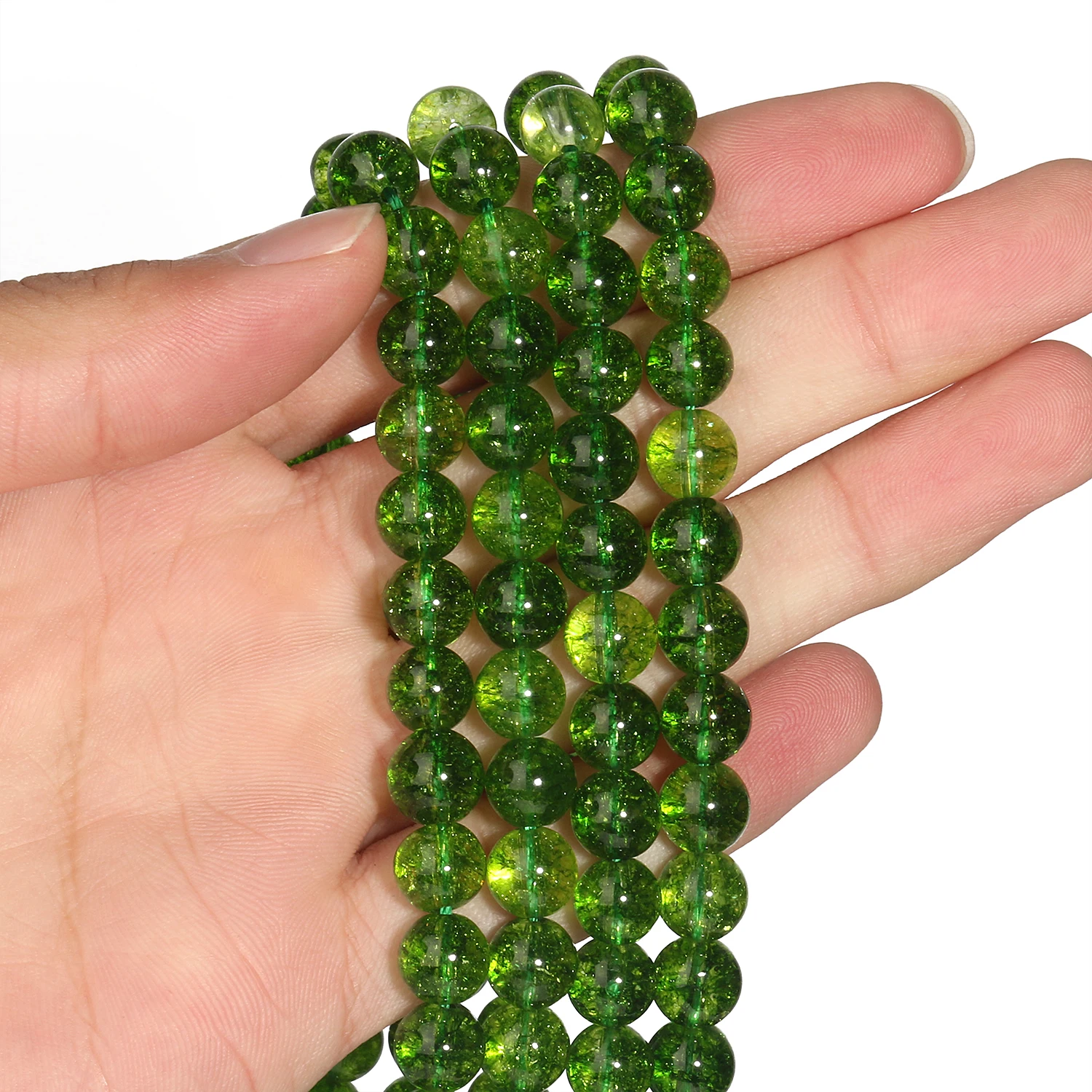 Круглые бусины-разделители из натурального камня 4/6/8/10 мм | Украшения и