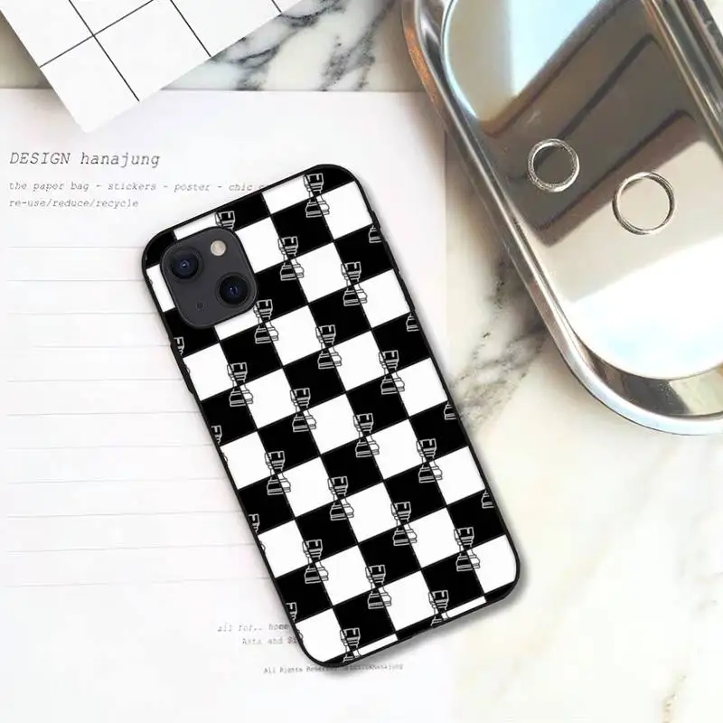 Винтажный крутой чехол RUICHI с шахматами для телефона iPhone 11 12 Mini 13 Pro XS Max X 8 7 6s Plus 5 SE XR