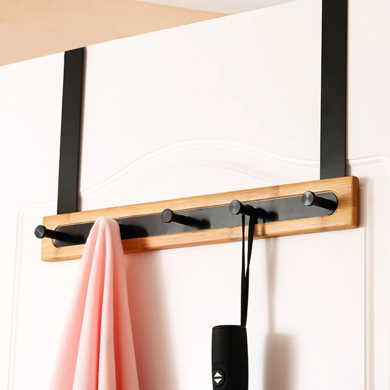 

Non-Marking Free Punch Door Rear Hanging Rack Hook Smooth Finish Sundries Storage Pegs Simple Design Decorative Supplies HX5B