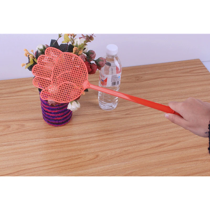 Симпатичная пластиковая мухобойка с рисунком ладони легкая Бытовая Хлопушка