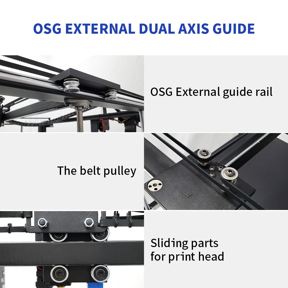TRONXY X5SA-400 PRO  3D Printer Large Print Size 400*400*400mm OSG Double Axis External Guide Rail Titan Extruder  Desktop DIY