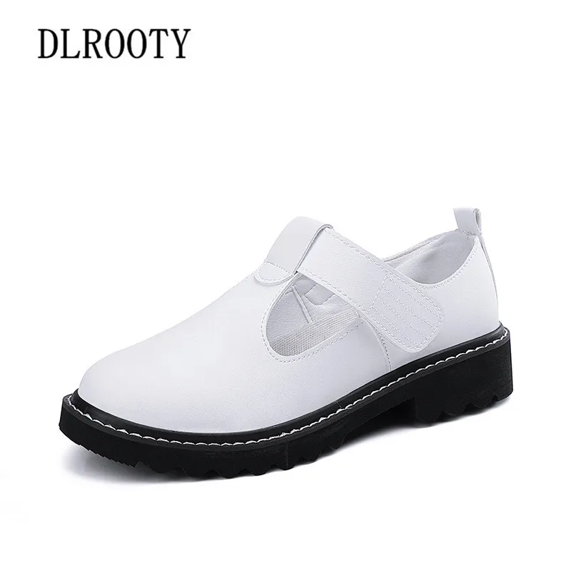 

Women Flats Shoes Casual Autumn Breathable Fashion Outdoor Hook & Loop Round Toe Platform Female Plus Size 35-42