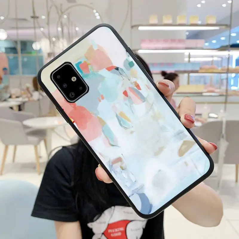 

Abstract pastel art Phone Case For Samsung J2 J3 J4 J5 J6 J7 J8 Prime Pro Plus Fundas Cover