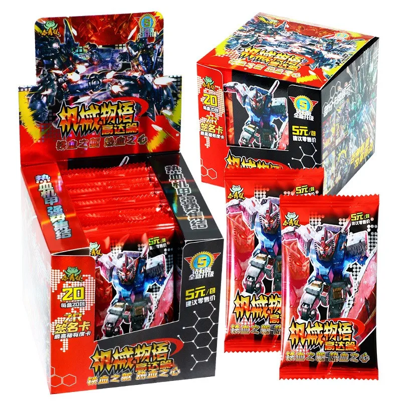 Gundam-tarjeta de Anime ZR SR TSR UR SSR, tarjetas de juego de colecci&oacute;n, juguetes para ni&ntilde;os-1