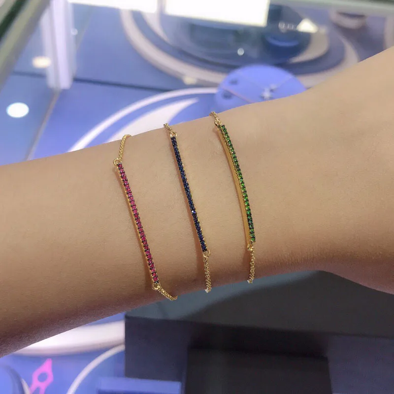 UMGODLY Luxury Brand Single Line Bracelet Adjustable Chain Micro Pave Cubic Zirconia Copper for Women Fashion Party Jewelry | Украшения и