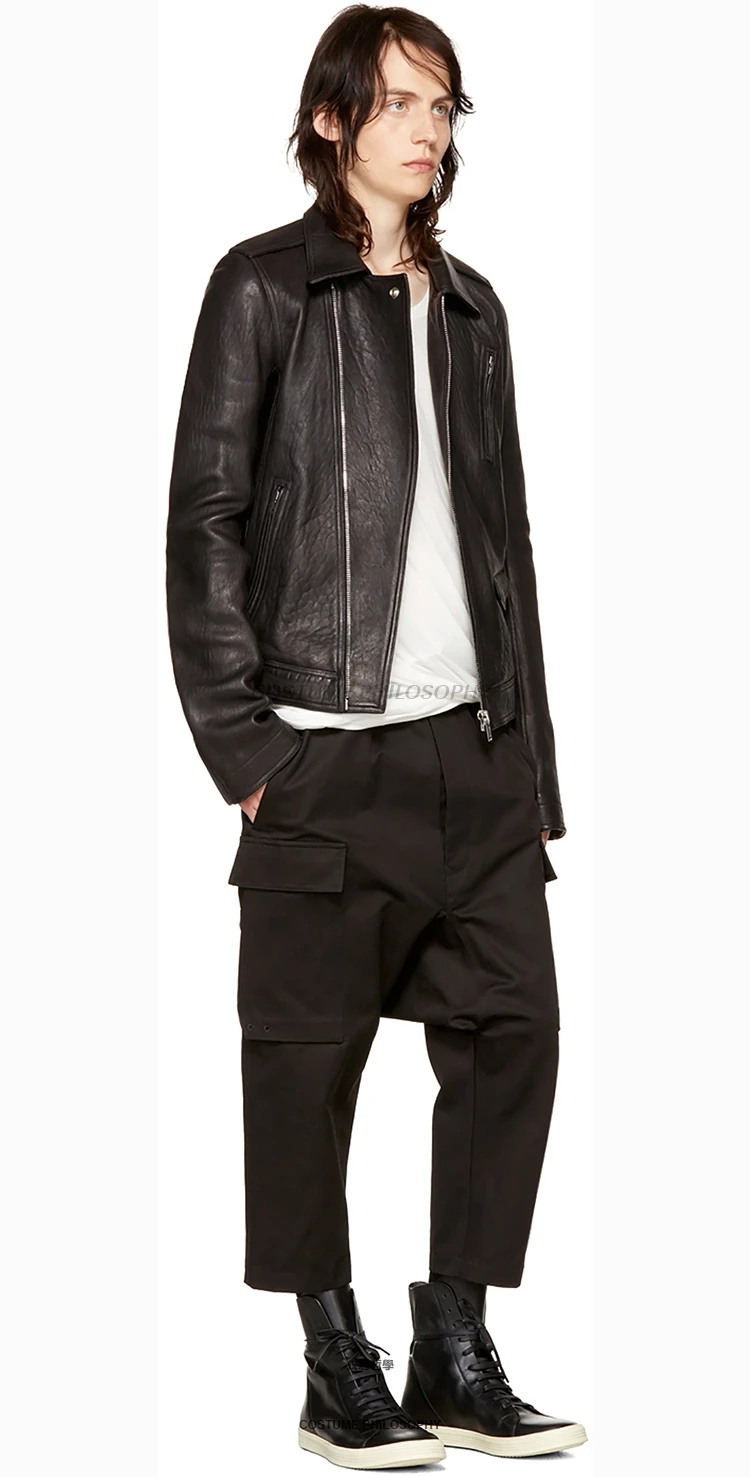 Мужская одежда стилист модные хип хоп мужские штаны шаровары повседневные