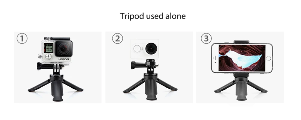 Vamson для Gopro Hero 7 6 5 штатив монопод Регулируемая селфи палка для телефона для GoPro аксессуары для Xiaomi Yi SJCAM VP422