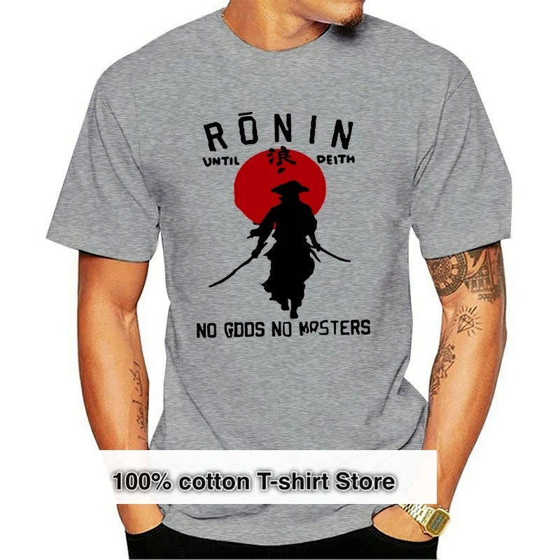 

Samurai T-Shirt Ronin Japanese Bushido Code Kanji Retro All Sizes Soft Cotton2020 Men T Shirt Fashion Clothing Casual