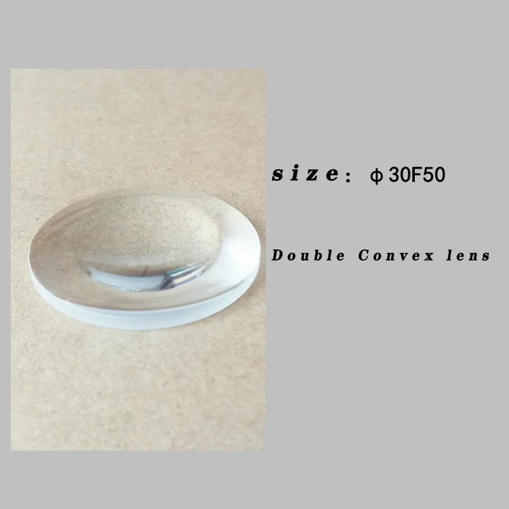 Оптическая линза биконвекс диаметр 30 мм местная длина 50 самодельная Крышка для