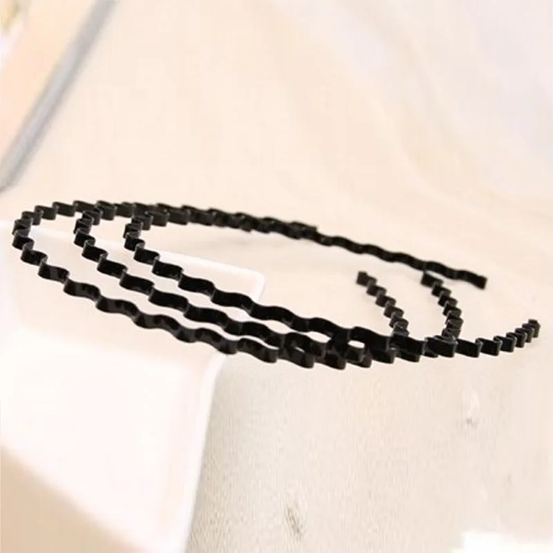 Ободок для волос Женский металлический черного цвета со спиралью Весна обруч