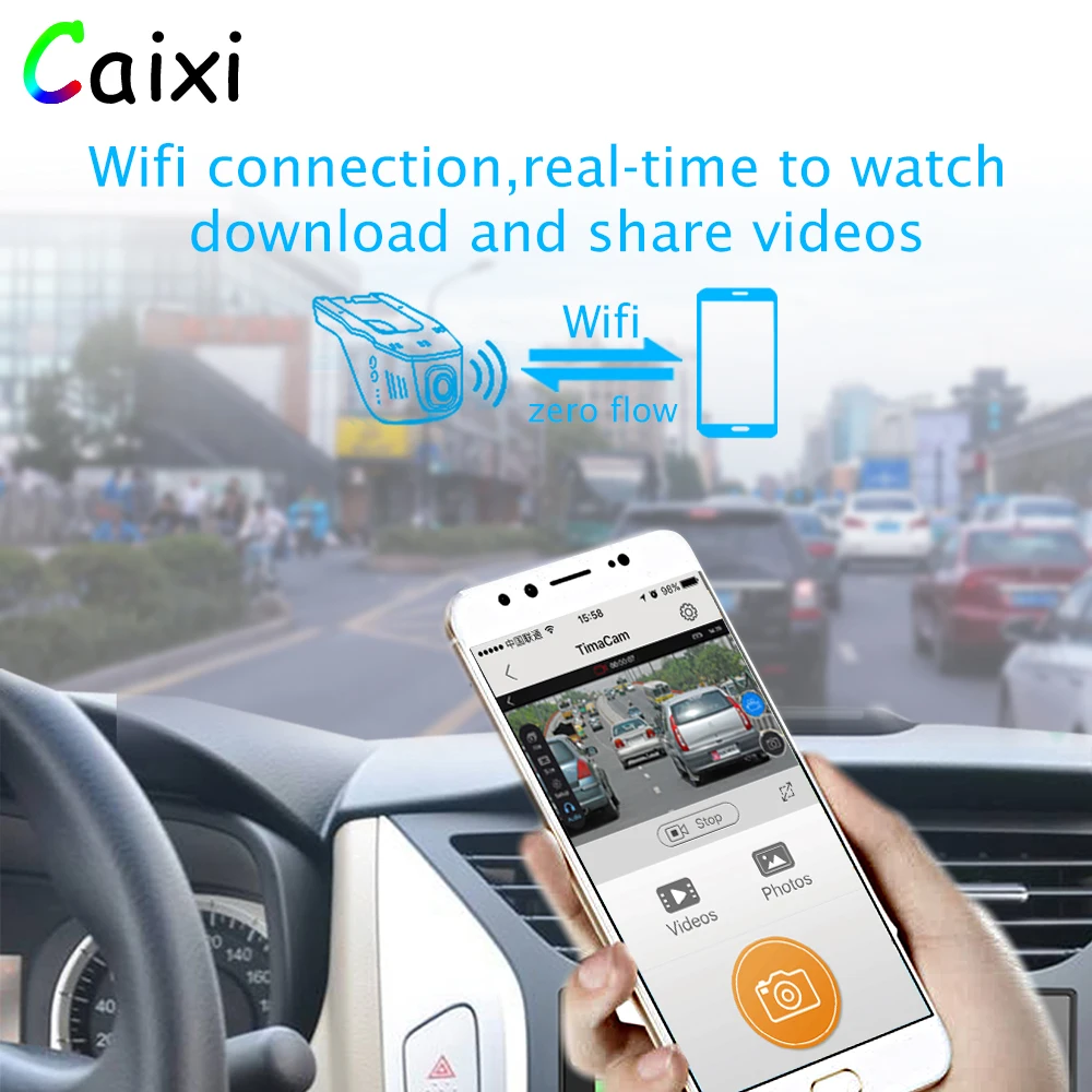 CaiXi автомобиля Dvrs видео рекордер Dash Cam Full HD 1080P Wi-Fi приложение автомобильные