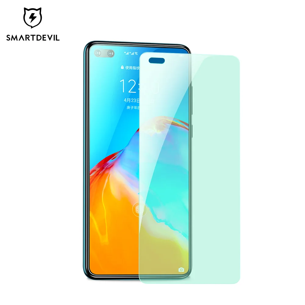 

SmartDevil Green Light Screen Protectors For Huawei P40 Pro Tempered Glass Anti-blue Light Non-full Coverage Eye Protection