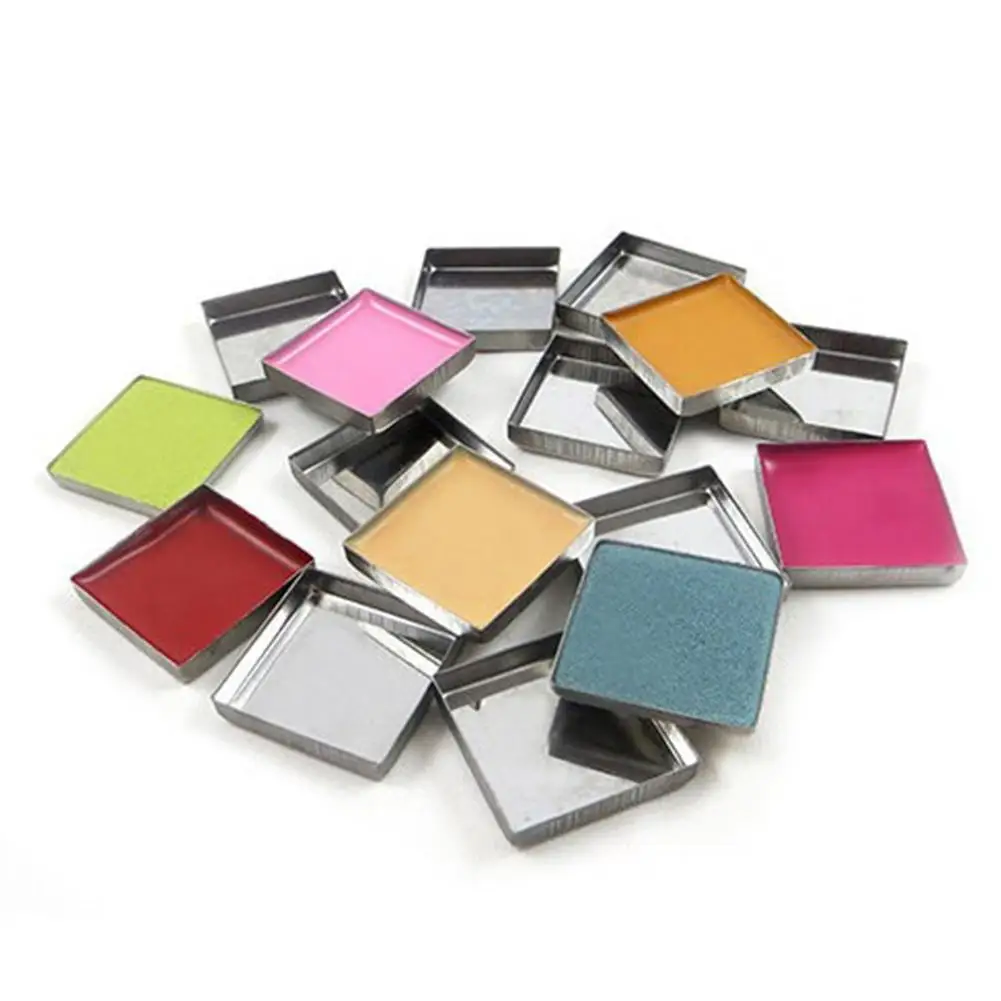 

5pcs/pack Makeup Iron Tray Round Square Makeup Special Empty Iron Pan Eye Shadow Powder Iron Pan Makeup Tools