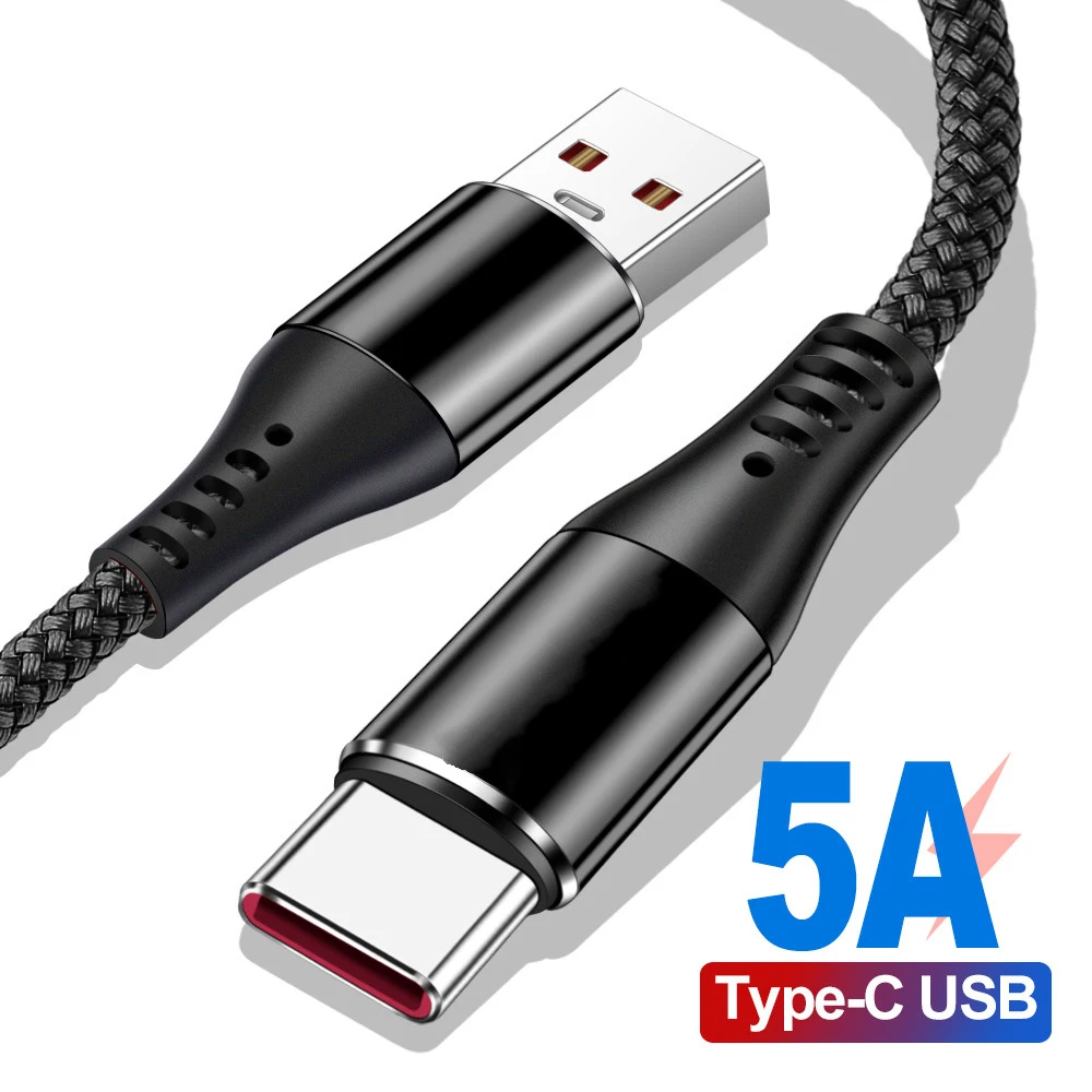 Jetjoy 5A супер быстрый зарядный кабель для huawei P30 Pro Кабель USB 3 1 type C зарядного