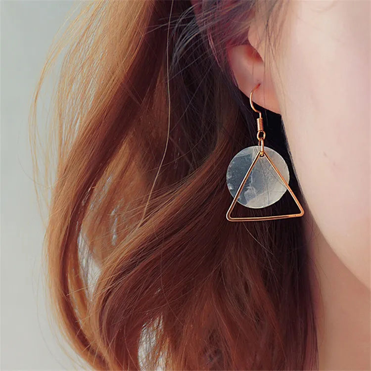

Triangle geometry contracted fashion women's eardrop